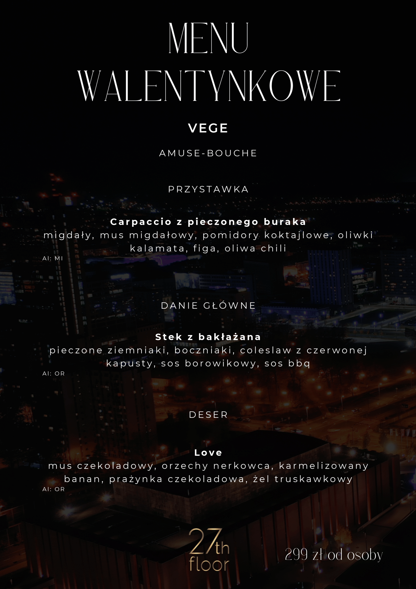 Oferta walentynkowa 27th Floor / Valentine's day offer 27th Floor